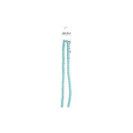 Rondelle 2 Strand 7in (apx58pcs) 6x8mm Opaque Light Blue