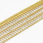 Cubic Zirconia Cup Chain, Lead Free & Nickel Free, Raw(Unplated)