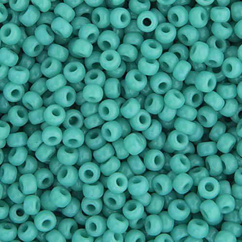 11/0 Green turquoise op 23g (0412V)