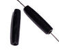 HAIRBONEPIPES OVAL BLACK 1" Worked on Bone