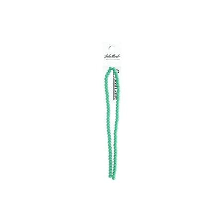 Rondelle 2 Strand 7in (apx78pcs) 4x6mm Opaque Turquoise Green