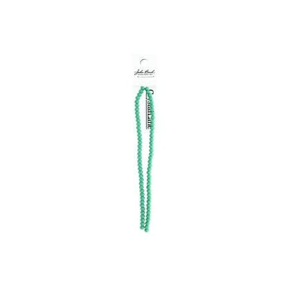 Rondelle 2 Strand 7in (apx78pcs) 4x6mm Opaque Turquoise Green