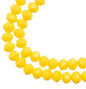 Rondelle 2 Strand 7in (apx78pcs) 4x6mm Opaque Yellow