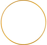 Metal Ring 8" Brass
