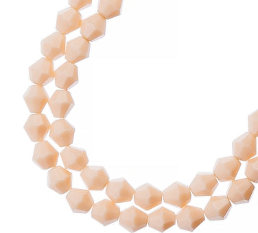 (8mm) Opaque Cream Bicone Crystal (27290111-11)