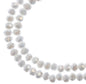 Rondelle 2 Strand 7in (apx110pcs) 3x4mm Opaque White AB