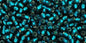 11/0 TOHO blue zircon