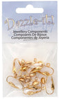 Earring CLip-ons Ball w/ring LF/NF 6.5mm Gold - 4 pairs