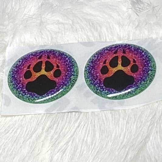 Wolf paw epoxy cabs 1 inch