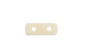 Bone Spacer 2 Hole 17mm White Worked on Bone