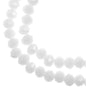 Rondelle 2 Strand 7in (apx78pcs) 4x6mm Opaque White Matt