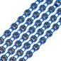Rhinestone Banding 1yd 1row ss12 Royal Blue Casing/ Crystal