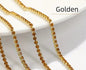 2mm golden rhinestone chain