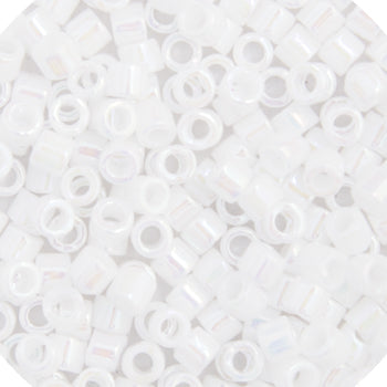 10/0 Miyuki Delica White Pearl, 7.2g (0201V)