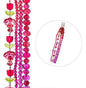 Crystal Lane DIY Flower 7in Bead Strand Red -Tulip, 14x16mm, Flowers, 6x8mm