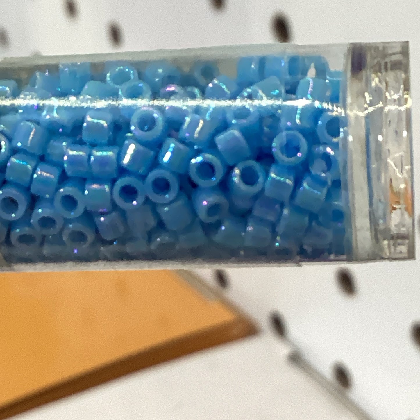 Opaque Turquoise Ab Miyuki Delica Beads 10/0 (0164v)
