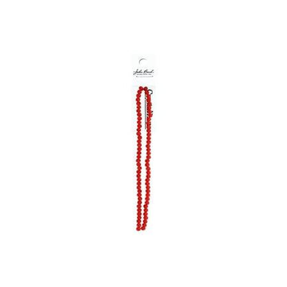 Rondelle 2 Strand 7in (apx78pcs) 4x6mm Transparent Red