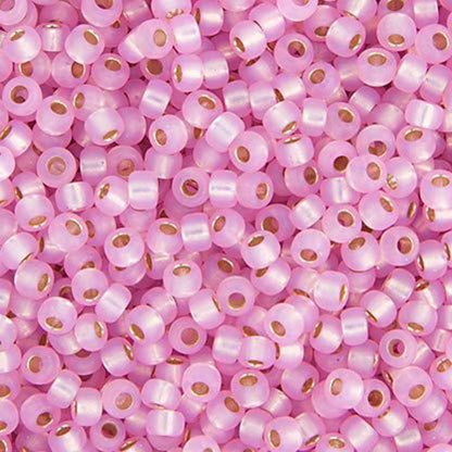 Pink S/L dyed alabaster 11/0 22g (0643V)