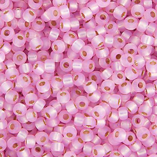 Pink S/L dyed alabaster 11/0 22g (0643V)
