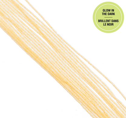 Cylin Bead 11/0 approx.23g Hank Glow in Dark - Light Yellow (1147H)