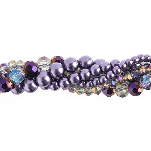 27290100-11 Twisted Bead Strands Scabiosa