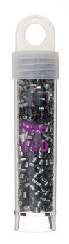 Miyuki 15/0 Delica Rd Grey Silver Lined 5.2gms (0048V)