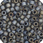 Miyuki 15/0 Delica Seed Beads RD Dark Silver Grey AB 5.2gms (0307V)