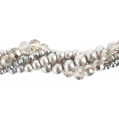 27290100-17 Twisted Bead Strands Silver Brunia