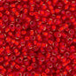 11/0 silver Lined Flame Red Silver 22g (0010v)