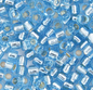 Silver-Lined Aqua Miyuki Delica Beads 10/0 (0149V)
