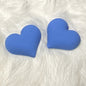 Blue heart pastel 27mm (pair)