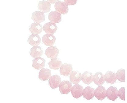 4x6mm Rondelle Strand pink