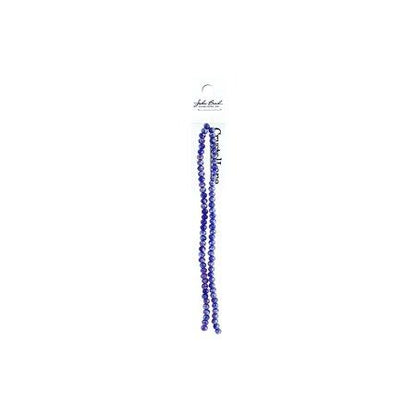 Rondelle 2 Strand 7in (apx78pcs) 4x6mm Transparent Sapphire AB