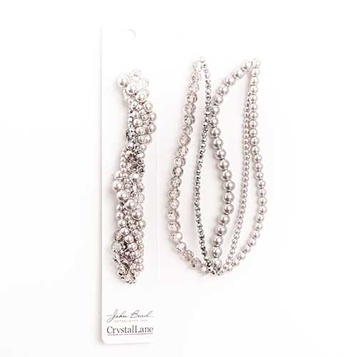 27290100-17 Twisted Bead Strands Silver Brunia