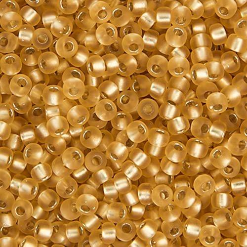 11/0 apx.22g Gold Silver Lined Semi-frosted (1902V)