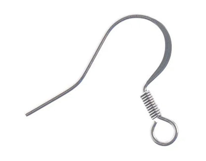 John Bead 20pcs (14mm) Stainless Steel Earring Fish Hook