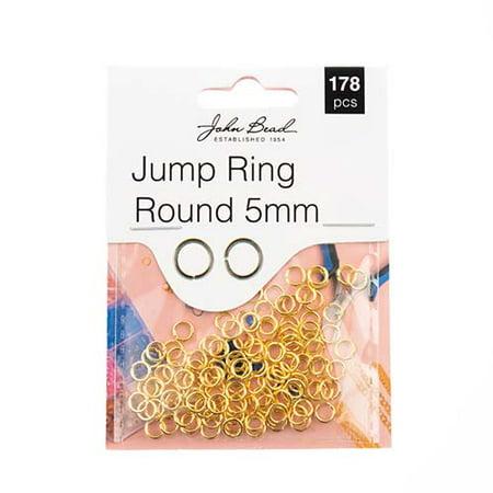 Must Have Findings Metal Gold 5mm Round Jump Rings for Jewelry Making Findings