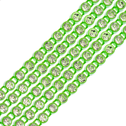 Rhinestone Banding 1yd 1row ss8 Mint Casing/ Crystal