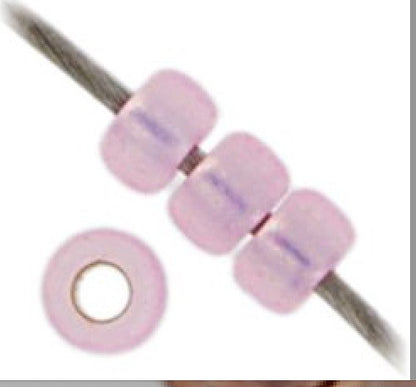Pink S/L dyed alabaster 11/0 22g (0643V)