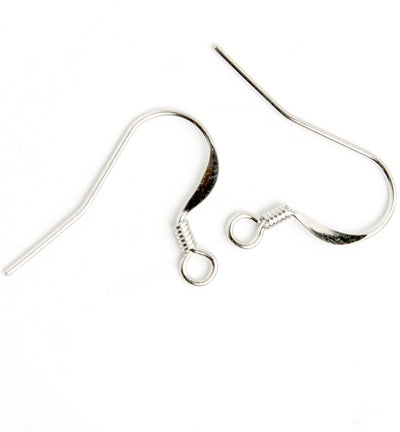 Fish Hook Earwire Slender Stainless Steel LF/NF (100 pk)