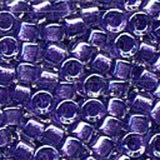 11/0 Round Purple Sparkle Crystal Lined 5.2g (0906V)