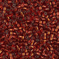 10/0 Silver-Lined Burnt Orange Dyed Miyuki Delica Beads 5.2g