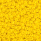 11/0 miyuki seed bead Yellow op apx 22g (0404V)
