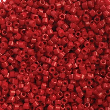 11/0 5.2g bright red Matt dyed  (0791V)
