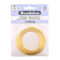 Beadalon Carbon Steel Memory Wire, Round, X-Large Bracelet, Gold Color, 1 oz