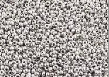 10/0 Bright Silver Metallic Czech Seed