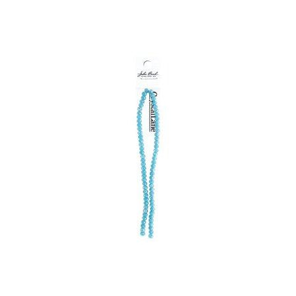 Rondelle 2 Strand 7in (apx78pcs) 4x6mm Opaque Blue AB