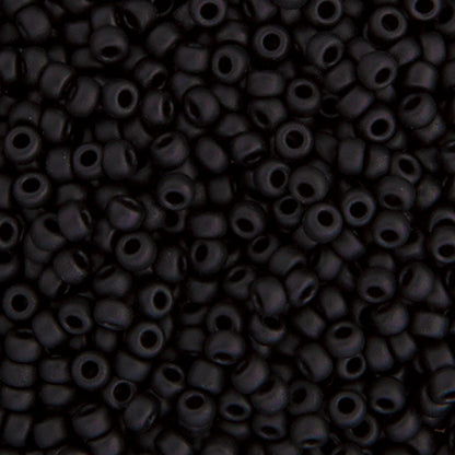 Miyuki Seed Beads 6/0 22g Tube Black Matte (0401FV)
