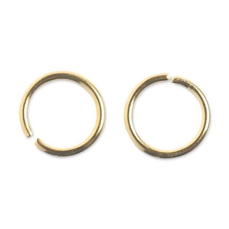 JUMP RING ROUND 6mm GOLD 142 pieces