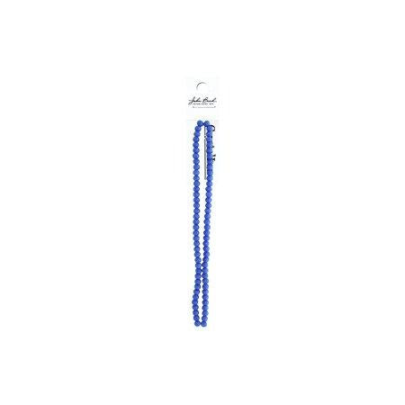 Rondelle 2 Strand 7in (apx78pcs) 4x6mm Opaque Dark Sapphire